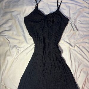 No Boundaries Black Mini Dress